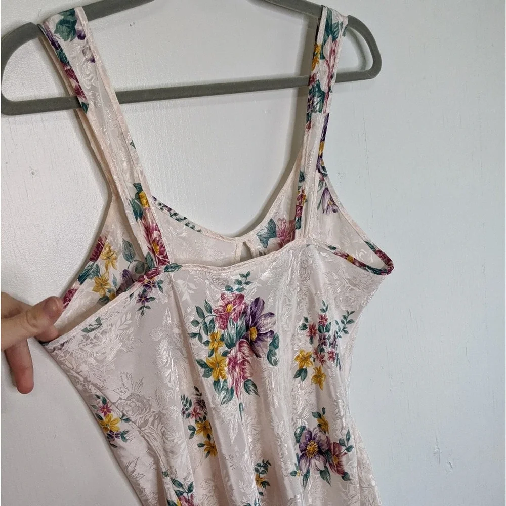 VTG Adonna Floral Slip Dress Lingerie Medium Flowr